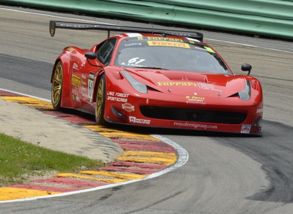 Anthony Lazzaro in his Ferrari 458 GT3 Italia  [John Wiedemann Photo]