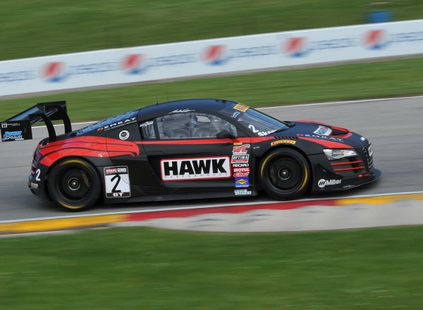 Mike Skeen races through turn seven in the Hawk Performance Audi R8 Ultra.  [John Wiedemann Photo]