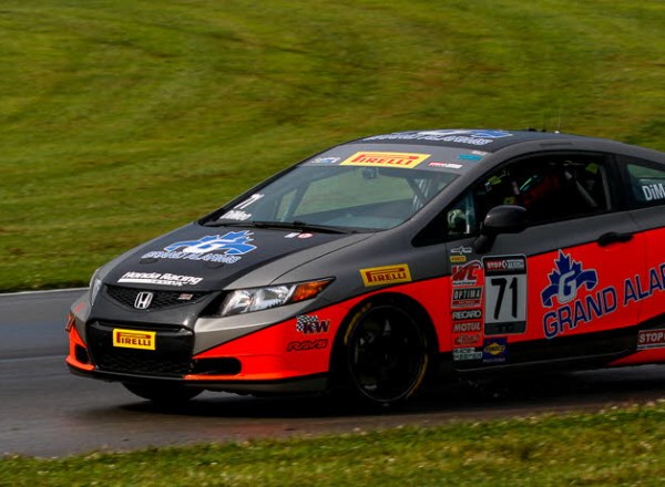 Michael DiMeo, won Round 9 Pirelli World Challenge in his Honda Civic Si.  [Andy Clary Photo]