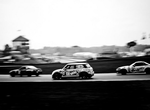 Tyler Palmer races through the field in his Mini Cooper.  [Andy Clary Photo]