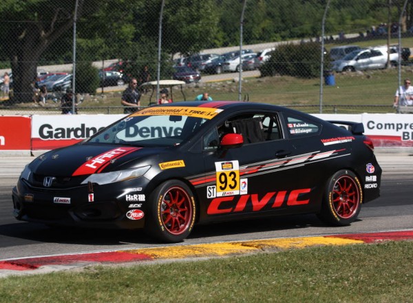 Chad Gilsinger/Michael Valiante were second quick in their Honda Civic.  [Mark Walczak Photo]