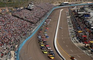 NASCAR action at the Phoenix International Raceway. [Credit: Lachlan Cunningham/Getty Images]