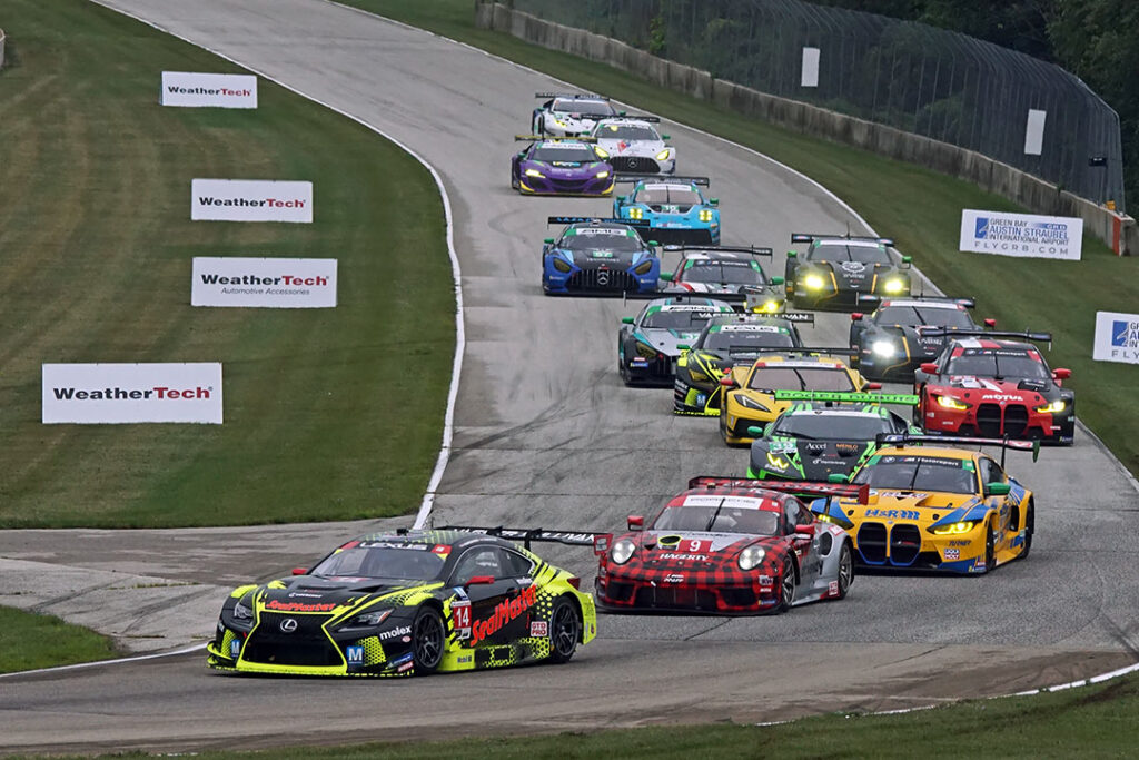 The GTD start of the IMSA FastLane.com Sportscar Weekend race at Road America. [Pete Gorski Photo]