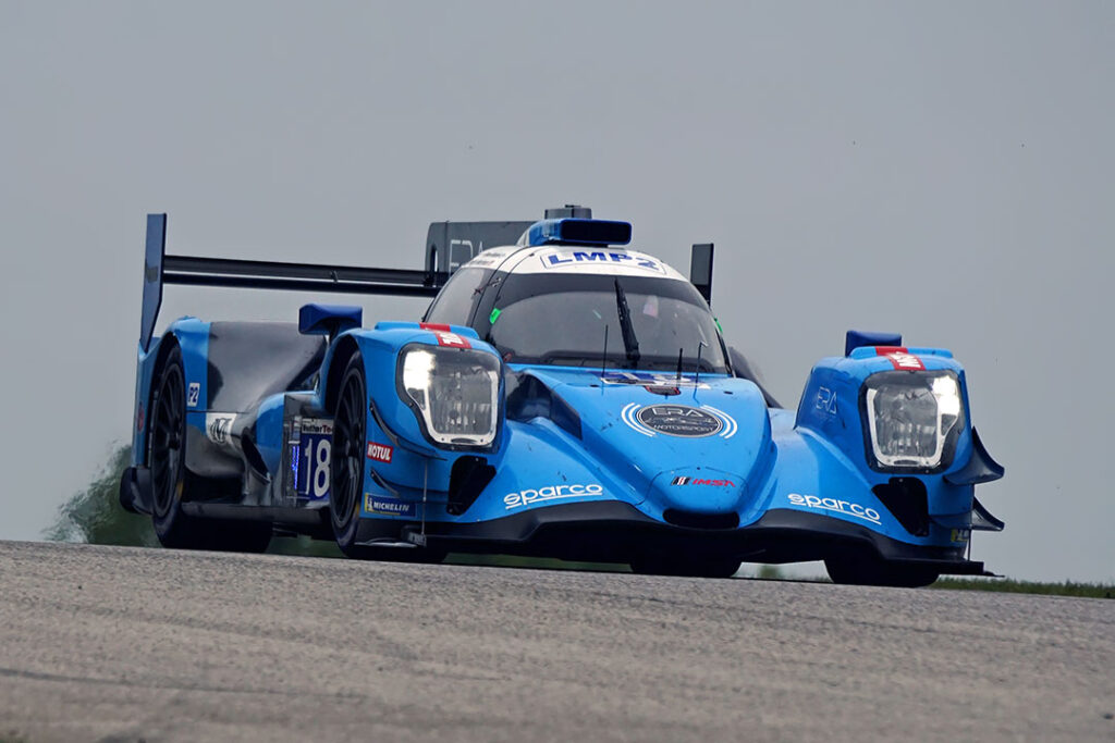 LMP2 winner, Era Motorsport's drivers Dwight Merriman and Ryan Dalziel. [Pete Gorski Photo]