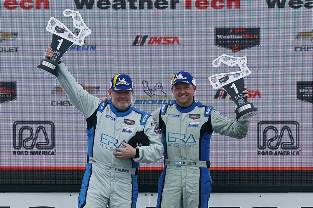 LMP2 winners, Dwight Merriman and Ryan Dalziel of Era Motorsports. [Pete Gorski Photo]