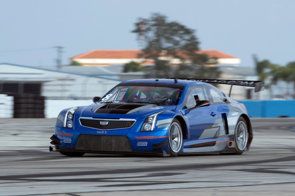 Michael Cooper's Vector Blue No. 8 Cadillac ATS-V.R that he will drive in his second Pirelli World Challenge season. [Richard Prince/Cadillac Photo]