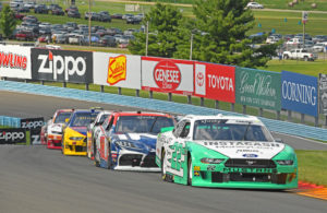 Austin Cindric climbs through the esses in the early going of the Zippo 200. [Joe Jennings Photo]