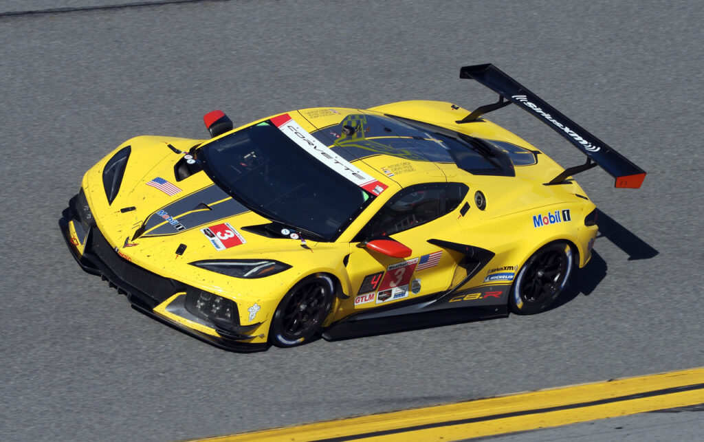 C8.R on the Daytona banking. [Photo by Jack Webster]