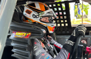 Brent Crews behind the wheel. [Eddie LePine Photo]