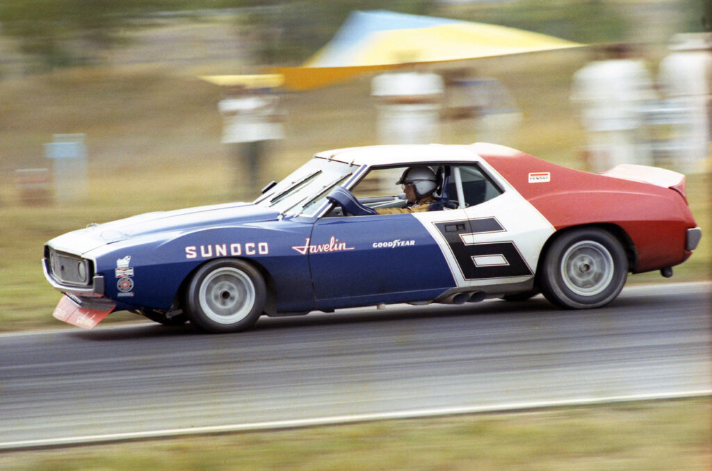 Mark Donohue at MIS TransAm in 1971. [Photo by Jack Webster]