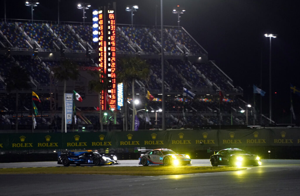 International Hairpin night racing action. [Jack Webster photo]