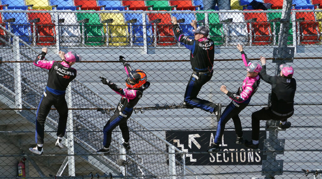 Spiderman at Daytona. [Jack Webster Photo]