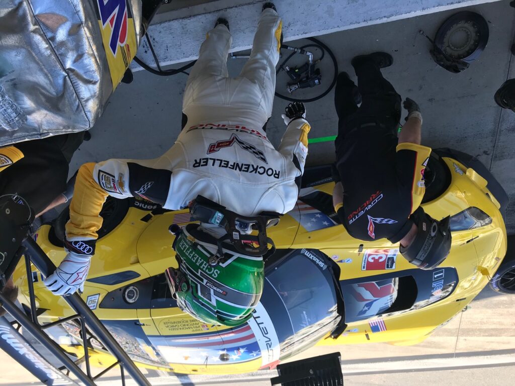 Mike Rockenfeller driving for Corvette. [Photo by Eddie LePine]