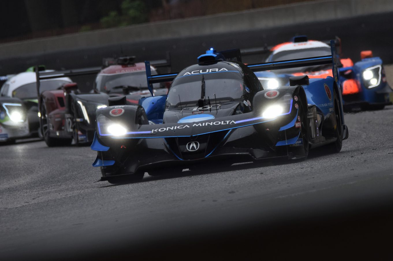 The Wayne Taylor Racing Acura leading early at Road America. [John Wiedemann Photo]