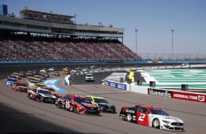 Brad Keselowski leads the field during the 2021 NASCAR Cup Series Instacart 500 at Phoenix Raceway. (Photo by Christian Petersen/Getty Images)