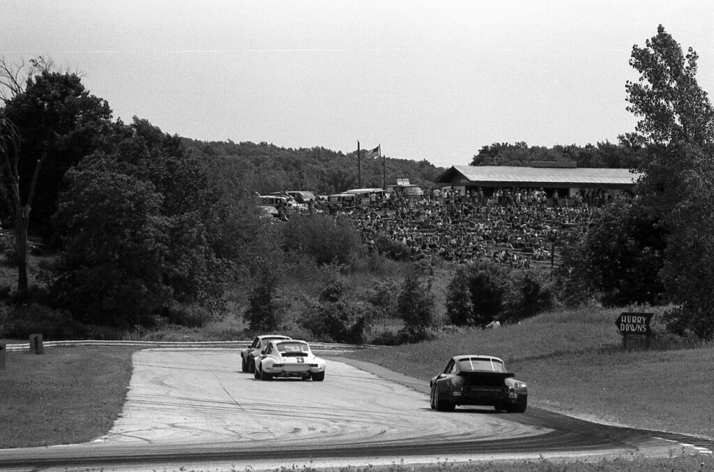 The view from Turn 6 in 1974. [Photo by Jack Webster]