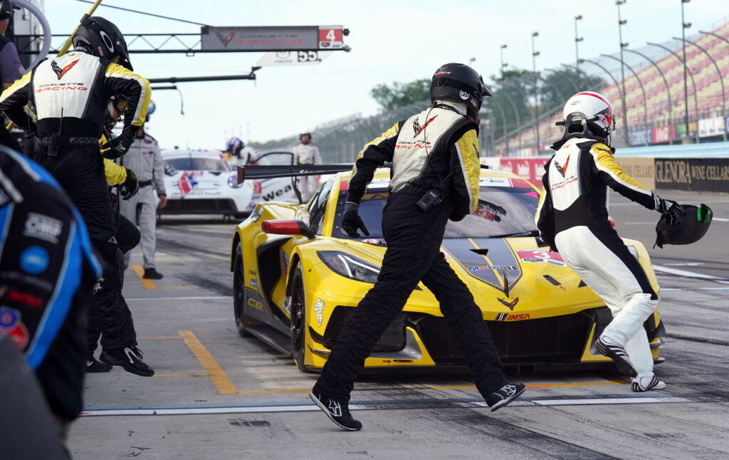 Corvette pit stop. [Jack Webster photo]